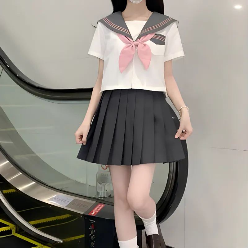 RTTO Skirt Set Women's White & Pink-11