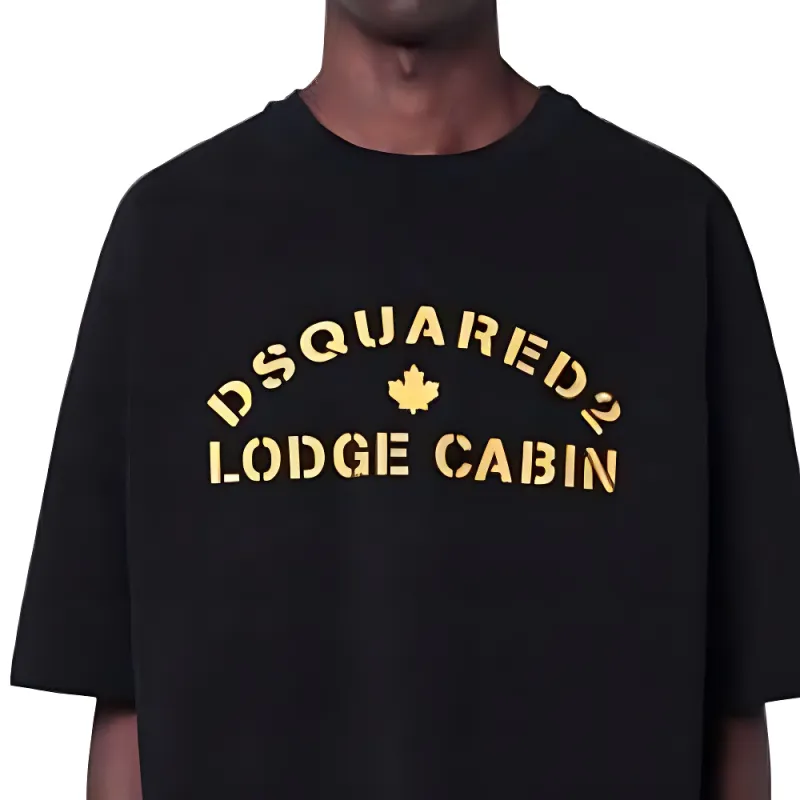 DSQUARED 2 Logo print Cotton T shirt-3