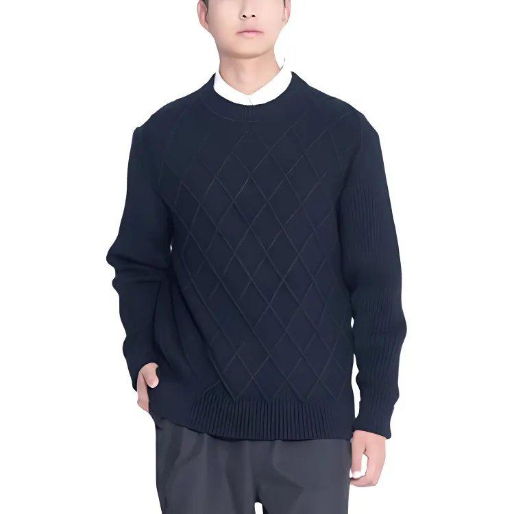 Jw Anderson X UNIQLO JWANDERSON Co brand Knitwear Unisex 69 Navy Blue-2