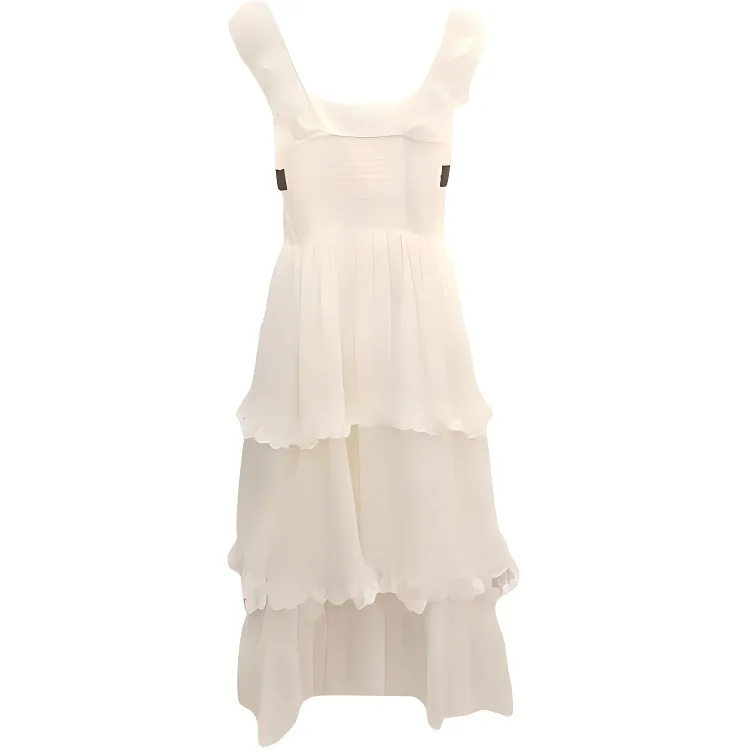 IQC Sleeveless Dresses Women's White-1