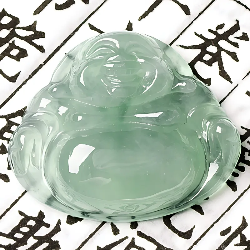 Yubo City Ice Type Jadeite Pendants Unisex-3