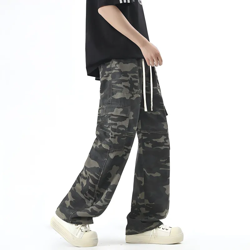 FASTFISH Casual Pants Unisex Camouflage-4