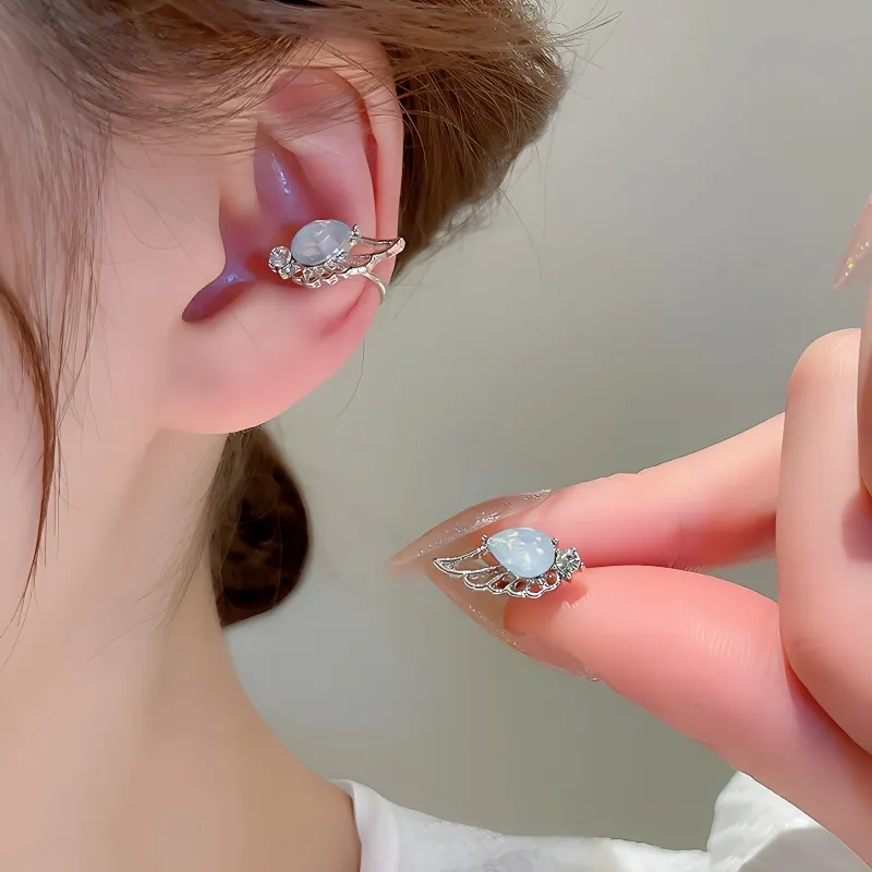 Universe Search S925 Silver Clip On Earrings Women's-2