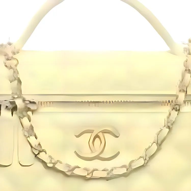 CHANEL Litchi Grain Cow Leather Shoulder Bag, Crossbody Bag, Handbag Small Size Women's Yellow-1