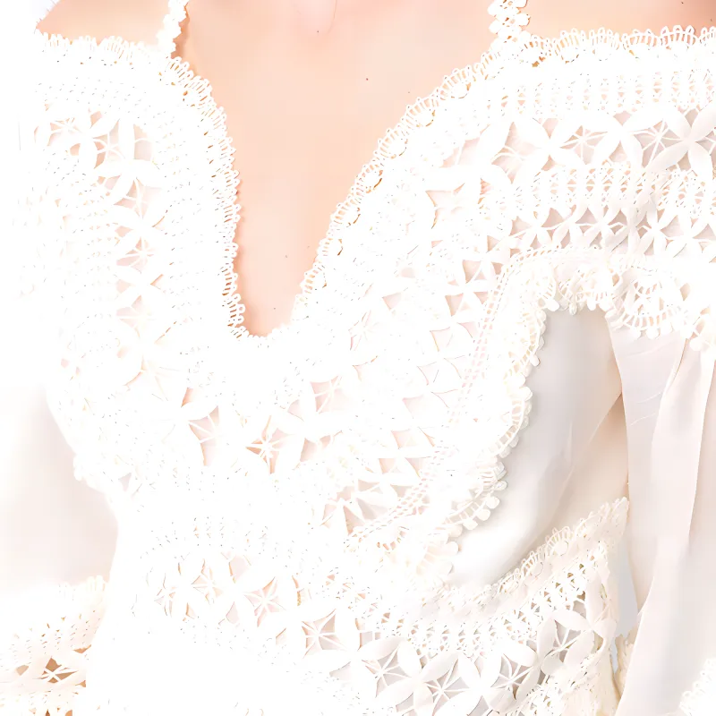 Zimmermann Long Sleeved Dresses Women's White-4