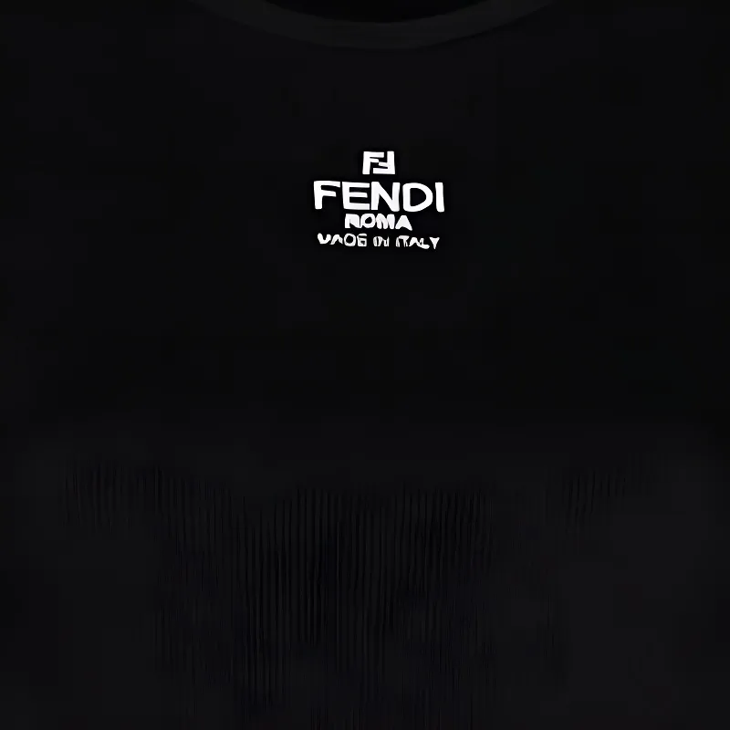 FENDI Logo-embroidered Cropped Cotton-blend T-shirt-7