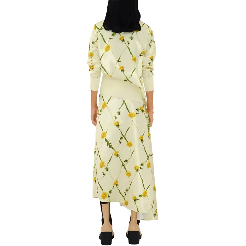 Burberry Dandelion-print Satin Shirt-3
