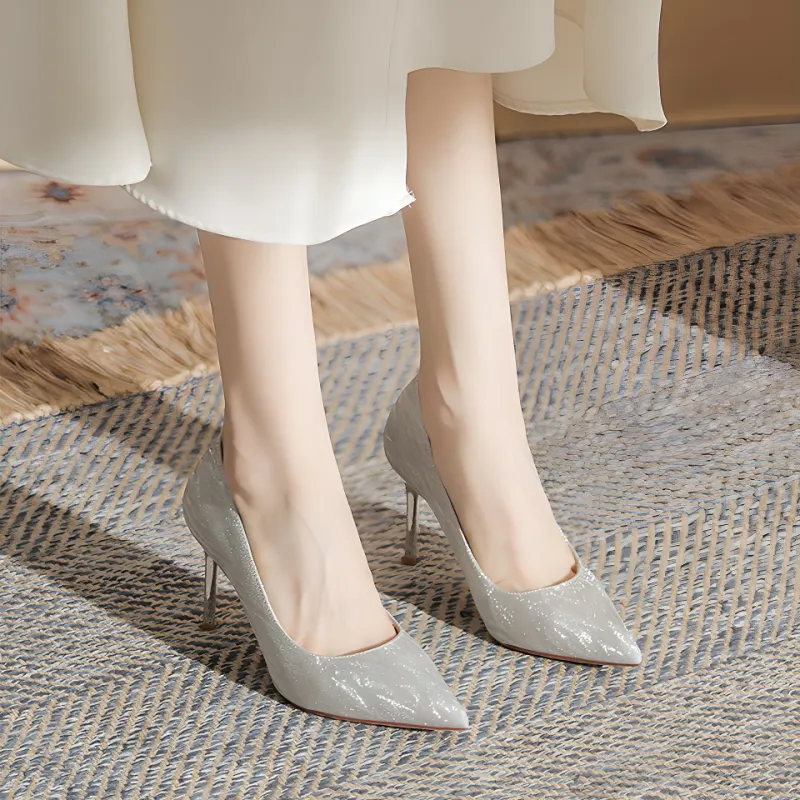 MADALLO High Heels Women's Silver/Champagne-4