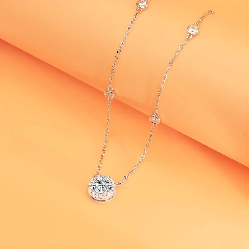 ALI THE FOX Zircon Necklaces Women's-3