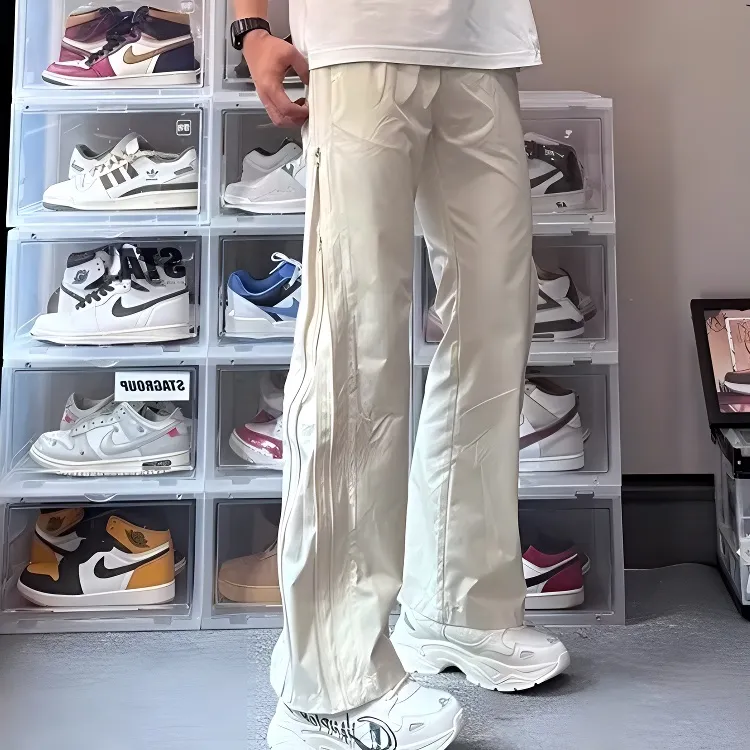 FAWENXIANGZI Windbreaker Pants Men's-9