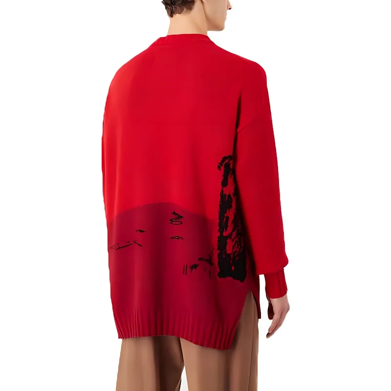 EMPORIO ARMANI Sustainable Collection Sweaters Men Red-2
