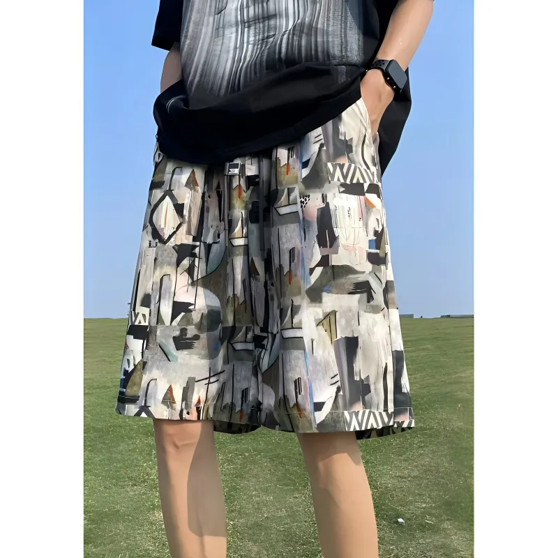 OKPI Casual Shorts Unisex Multicolor-4