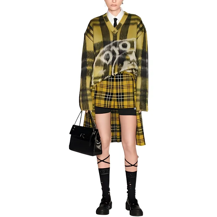 DIOR Quarterly New Products Casual Shorts Women's Yellow-2