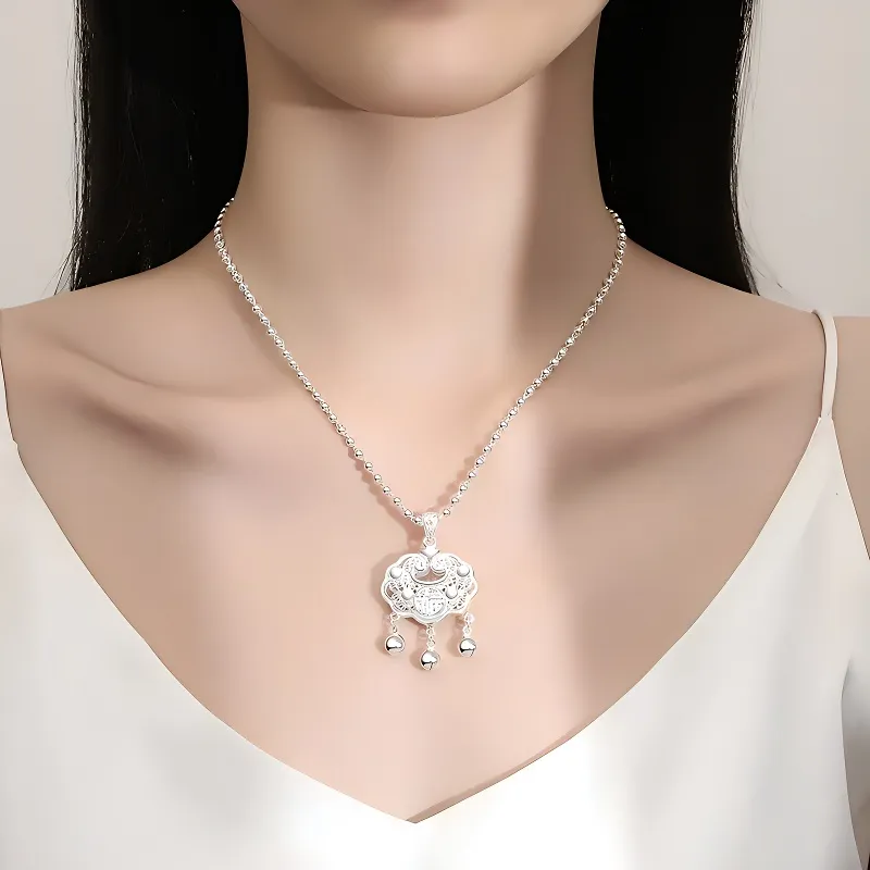 UZIID Sterling Silver Necklaces Unisex Silver-1