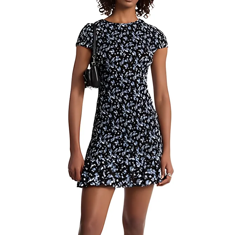 MICHAEL KORS Floral Print Georgette Dress-2