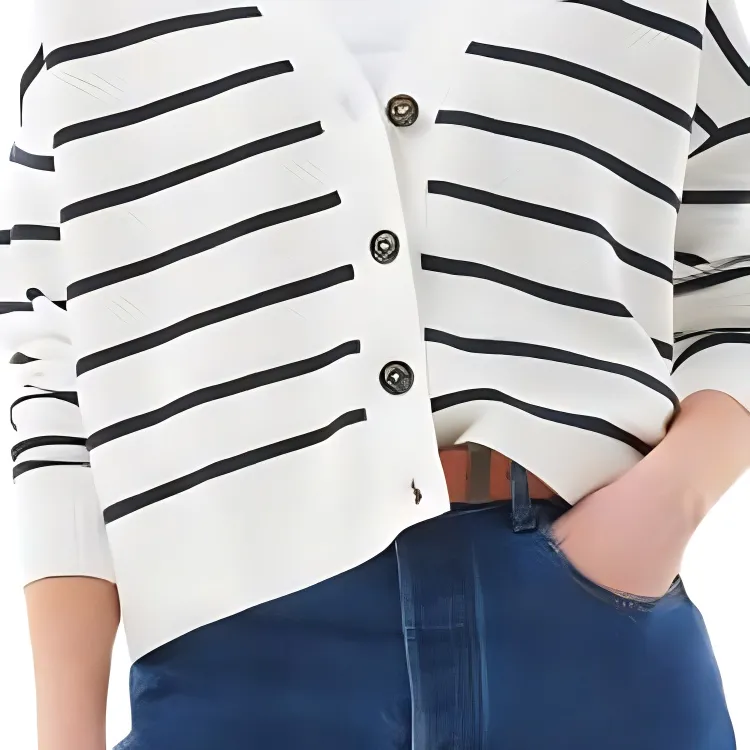 BARBOUR Mariner Cardigan Knitwear Women's White-4