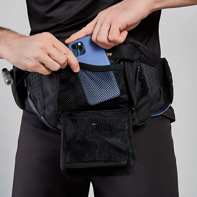 DECATHLON Polyester Fanny Pack Unisex Black-3