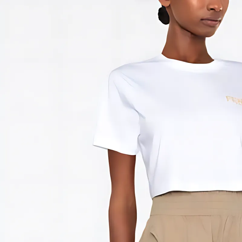 FENDI Crop Tops Women's White-1