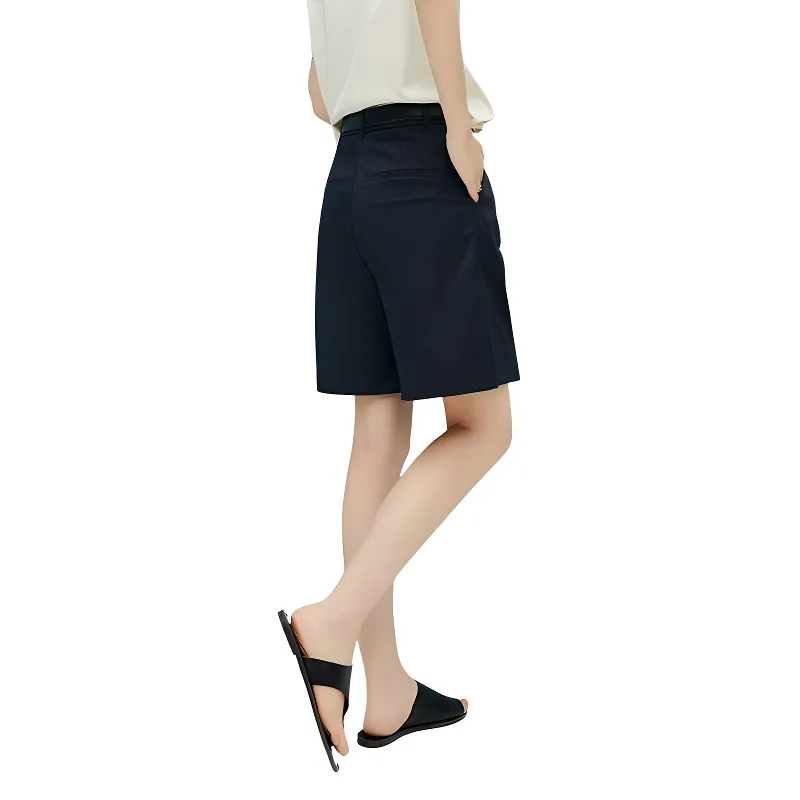 Late White Casual Shorts Women's-3
