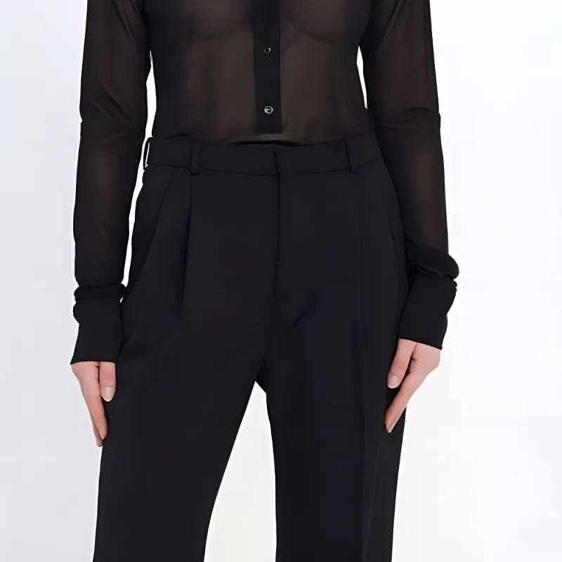 SAINT LAURENT Buttoned Long Sleeved Shirt-3
