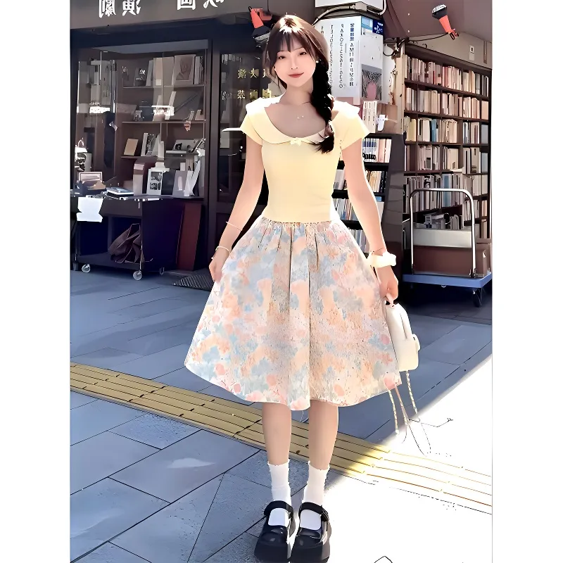 PUREIDOL Two Piece Skirt Sets Women's-5