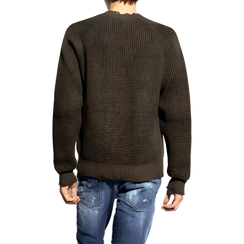 DSQUARED 2 Distressed Knitted Jumper-3
