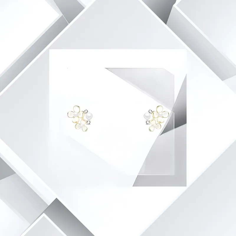 Universe Search S925 Silver Stud Earrings Women's-2