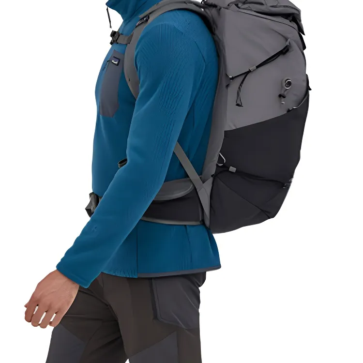 Patagonia Recycled Nylon Outdoor Mountaineering Bag Backpack Unisex Gray-4