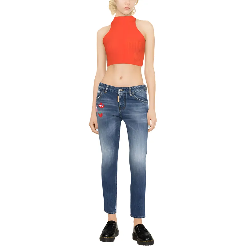 DSQUARED 2 PAC Man Patch Detailed Jeans-3