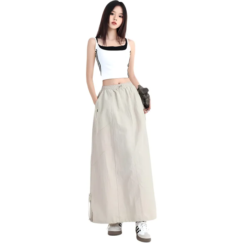 Zomuros Casual Long Skirt Women's-5
