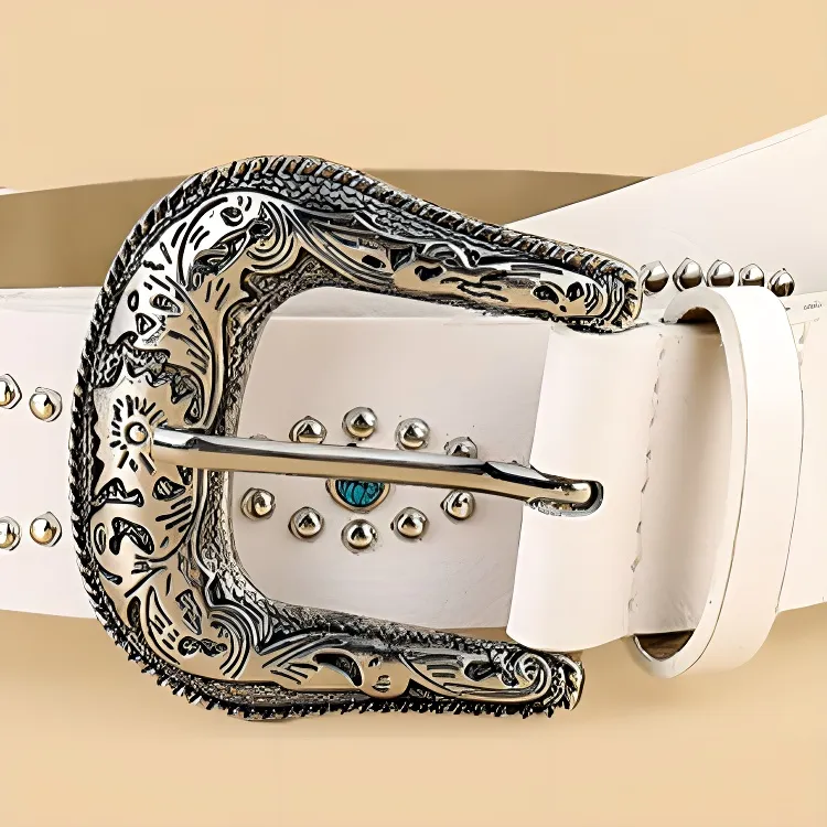 JKEM PU Leather Belts Unisex 3.7cm-2