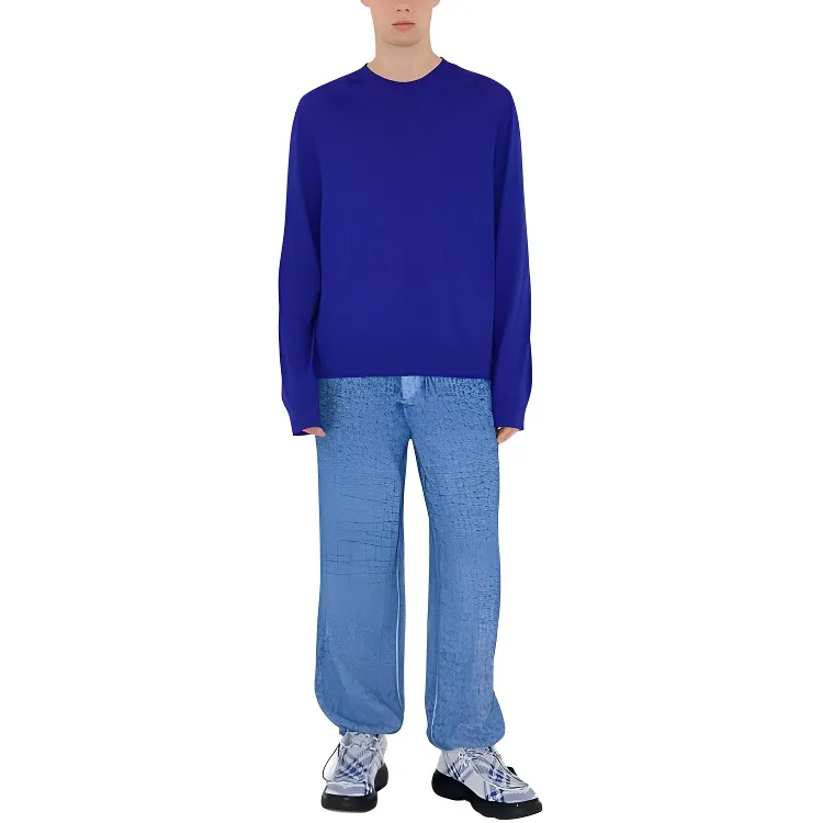 Burberry SS24 Casual Pants Men's Blue-3