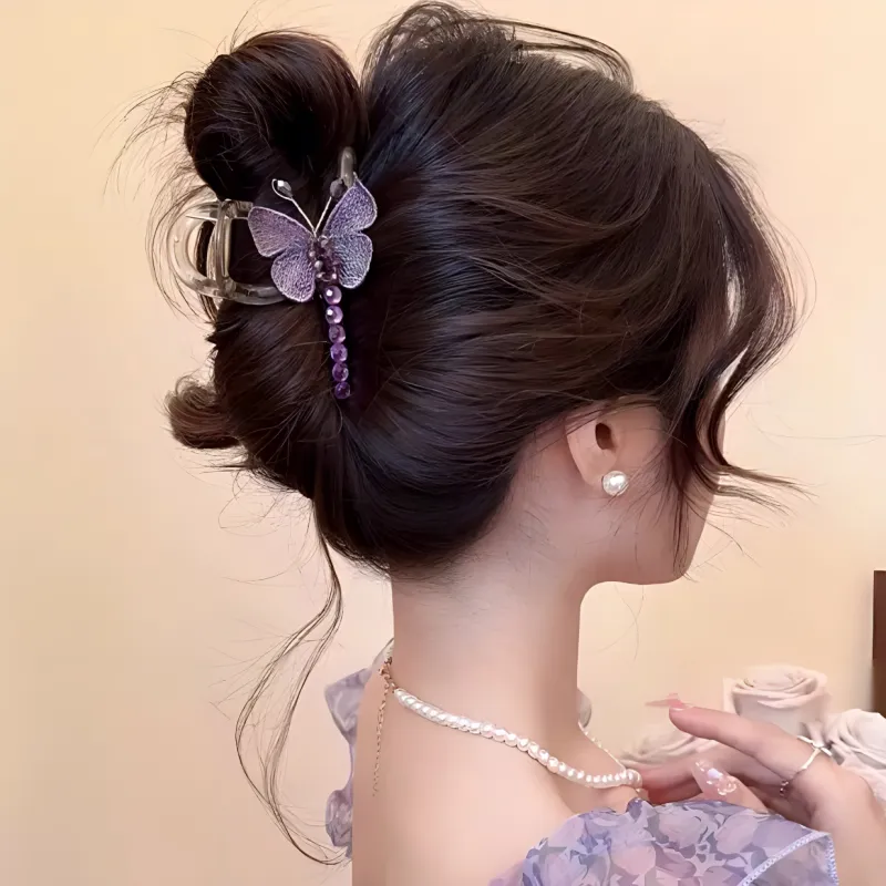 Danqin Resin/Rhinestone Hair Clips Women's-3