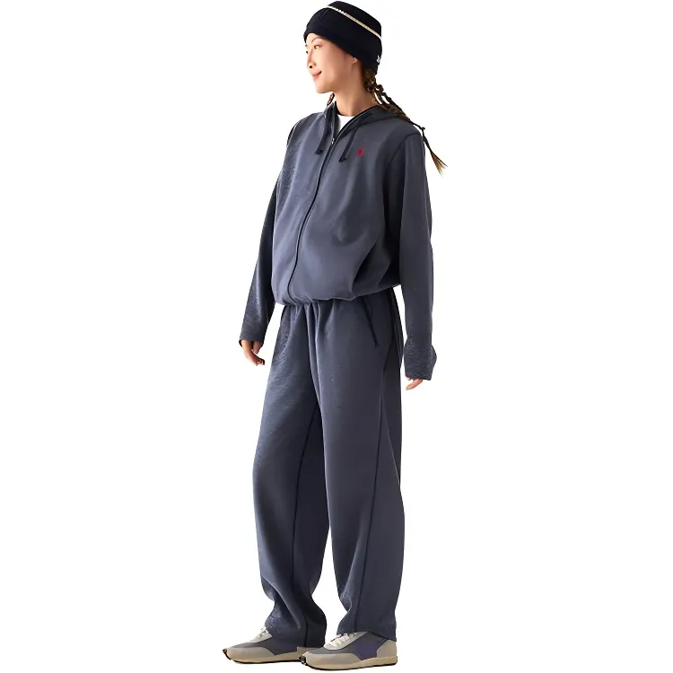 Ankorau Velvet feel Coat Women's Navy-1