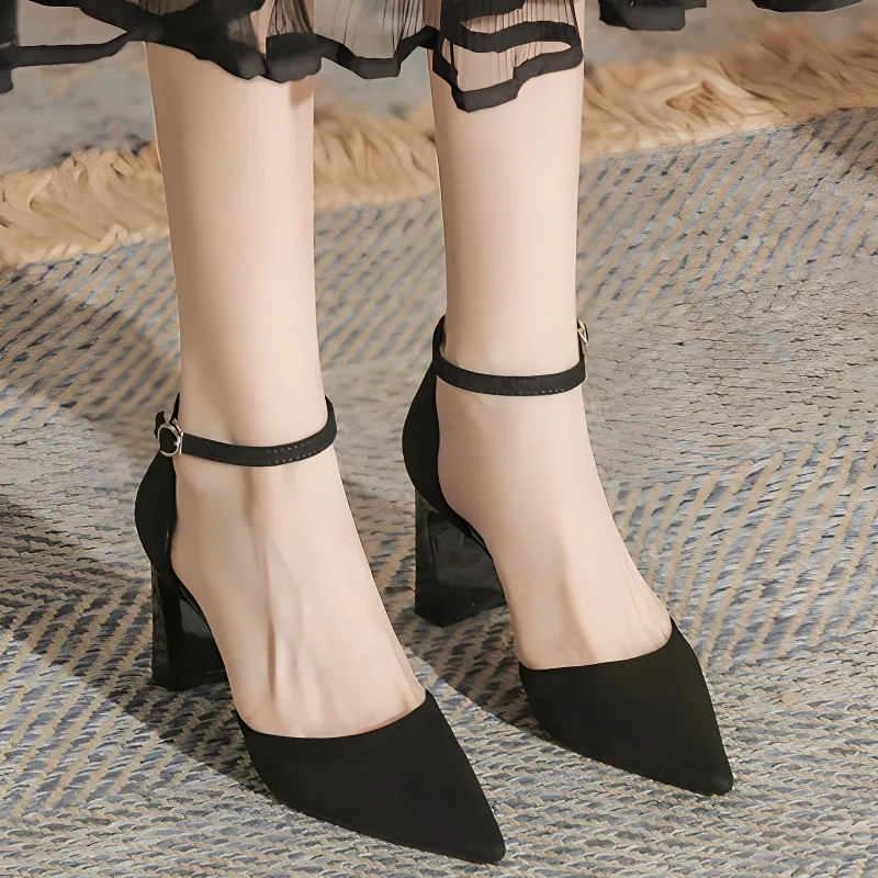 MADALLO Chunky Heel High Heels Women's-9