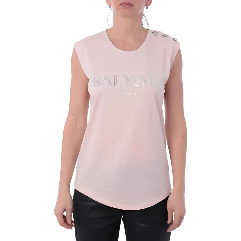 BALMAIN T Shirts Women's Pink-1