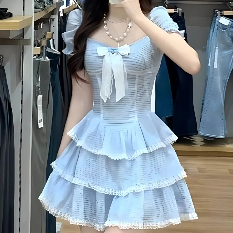 GUOZHEN Short Sleeved Dress Women's-2