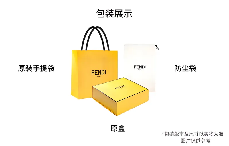 FENDI Polyester Polyamide Cow Leather Bag Strap Women's Black-2