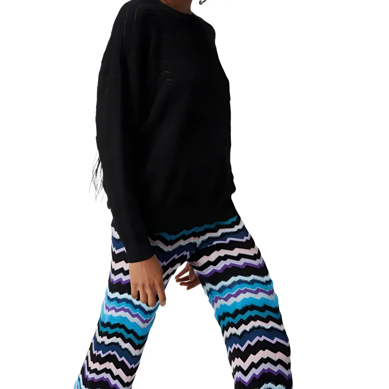 MISSONI Greek Zig Zag Motif Trousers-3