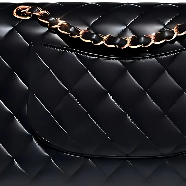 CHANEL Classic Flap CF Lambskin Portable Crossbody Bag, Shoulder Bag Medium Size Women's Black-4
