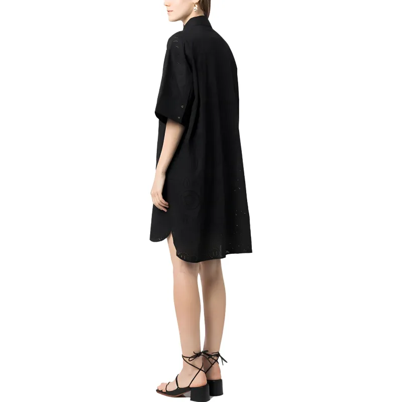 KARL LAGERFELD Short Sleeved Dress Women's Black-2