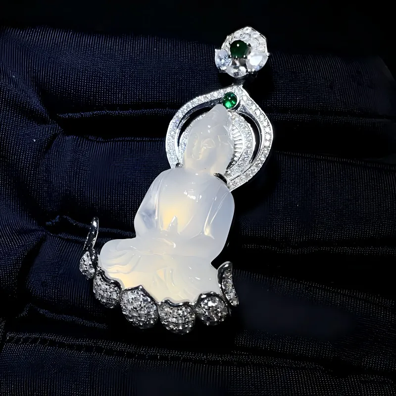 MUSHIFEN Chalcedony Necklaces Men's-3