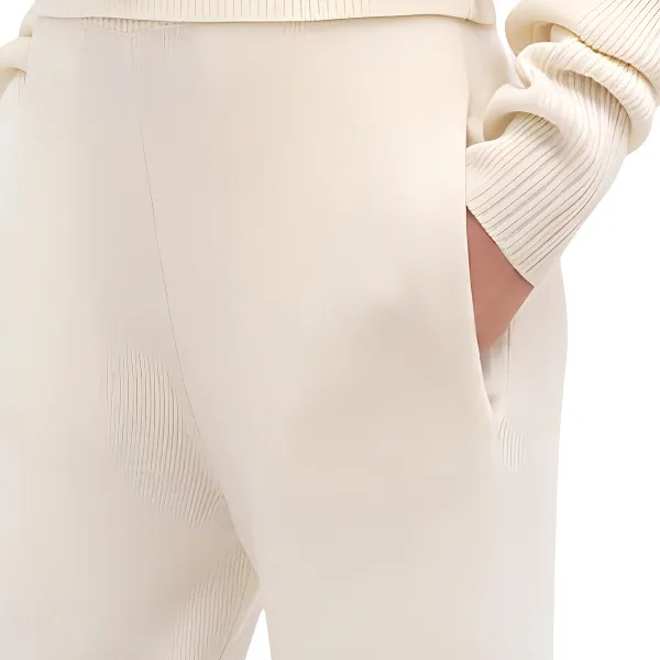 Chloe Knitted Sweatpants Women's White-5
