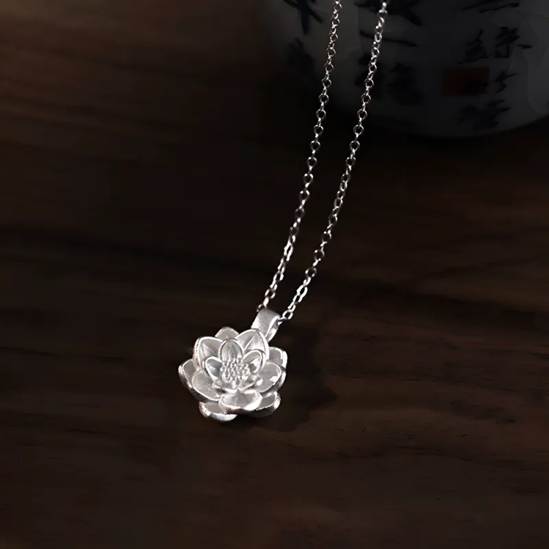 7℃ 999 Fine Silver Necklaces Women's-3
