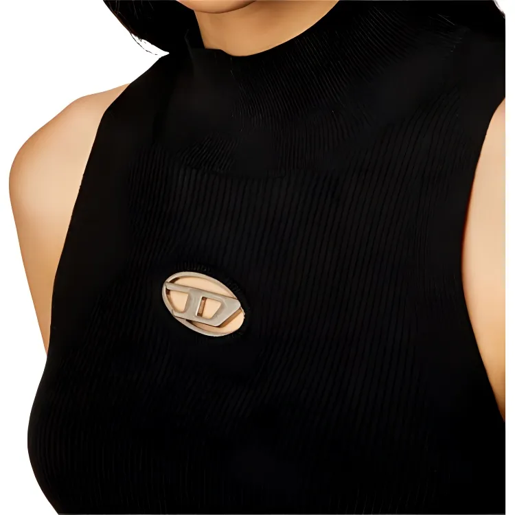 DIESEL M Onervax Ribbed Knit Turtleneck Top-3