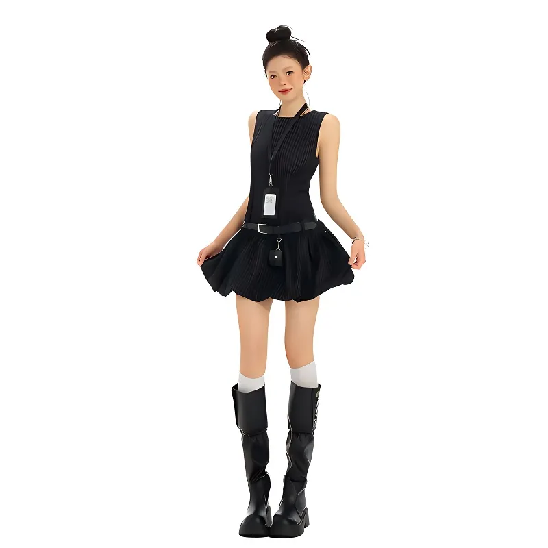 YINLEI Sleeveless Dress Women's-3