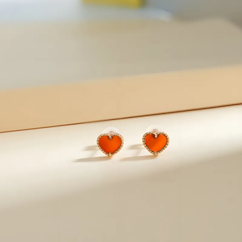 GRACE GIRL Agate Stud Earrings Women's-3