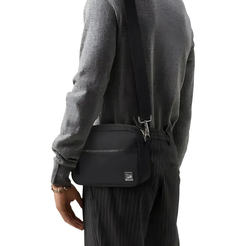 New Era Nylon Blends Polyester Camera Fanny Pack Regular Unisex Black-4