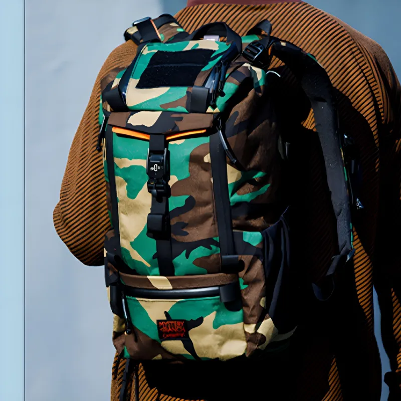 MYSTERY RANCH X Mystery Ranch Spartan Mysterious Farm Polyester Backpack Unisex Camouflage/Black-8
