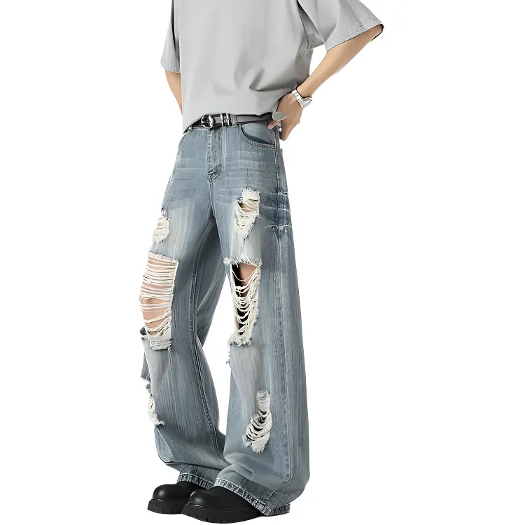 YOFVV Jeans Unisex Blue-5